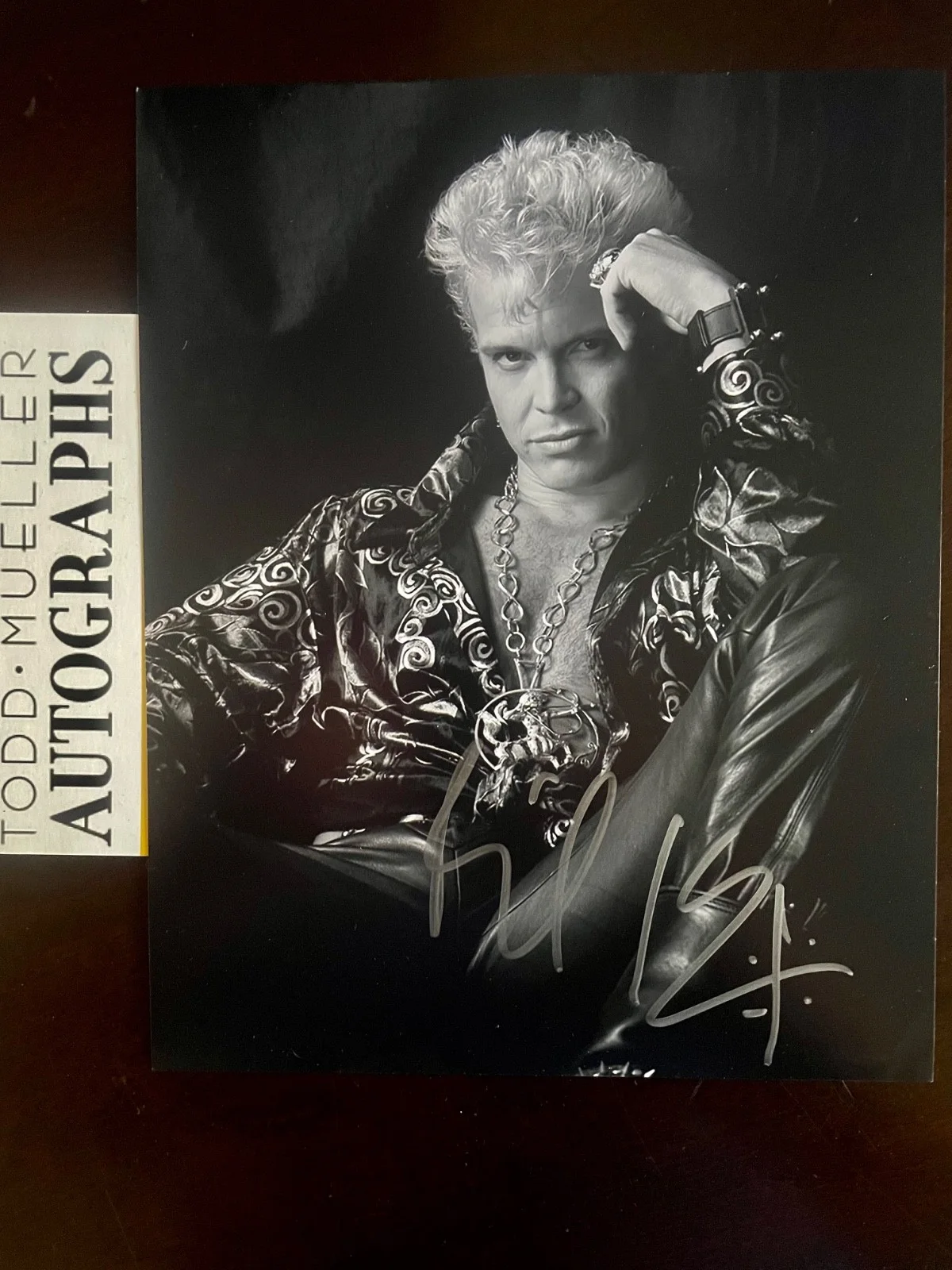 Billy Idol 8 x 10 Hand signed autograph Color Vintage Photo Includes COA, image 3