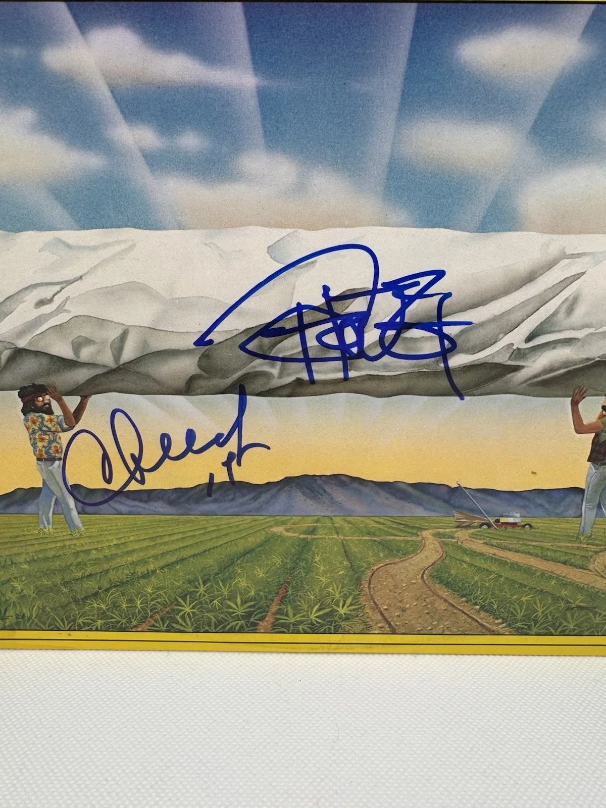 Cheech, Chong — Cheech Marin Tommy Chong Signed Vinyl Greatest Hit Record JSA COA Autograph, изображение 2