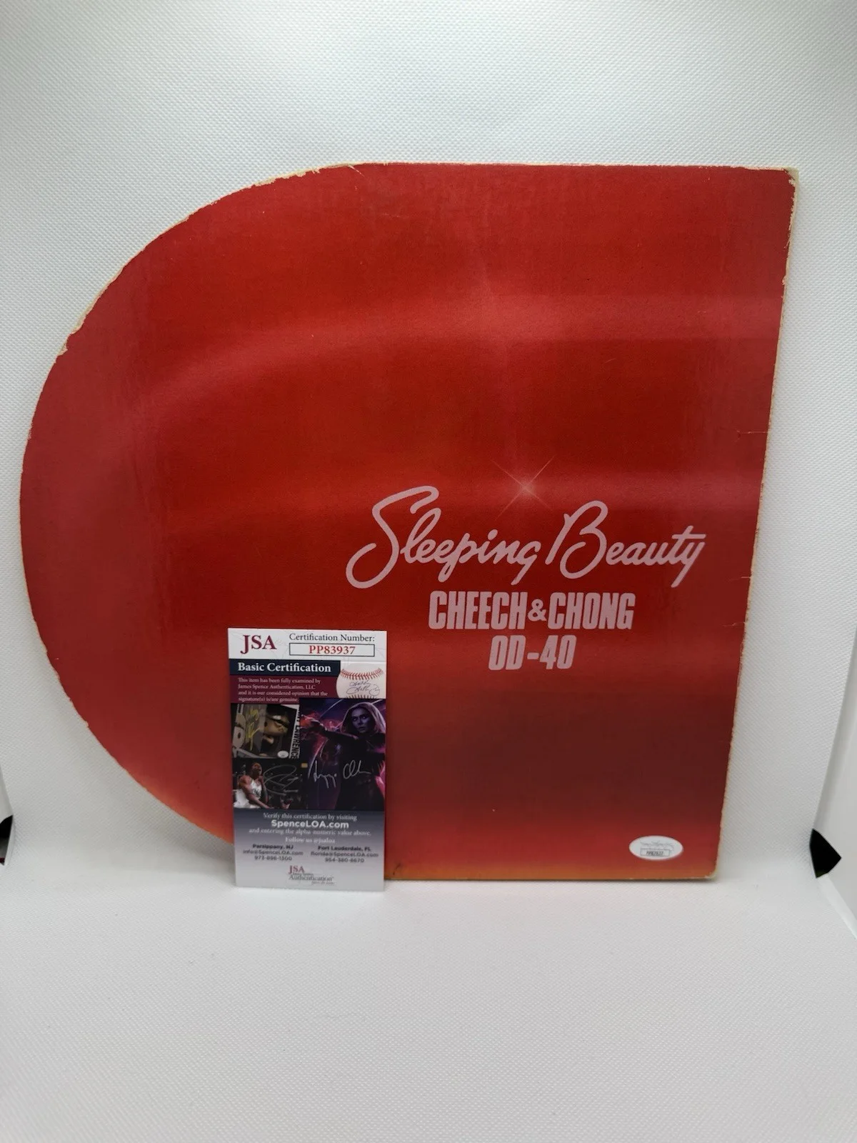Cheech, Chong — Cheech Marin Tommy Chong Signed Vinyl Sleeping Beauty Record JSA COA Autograph, image 3