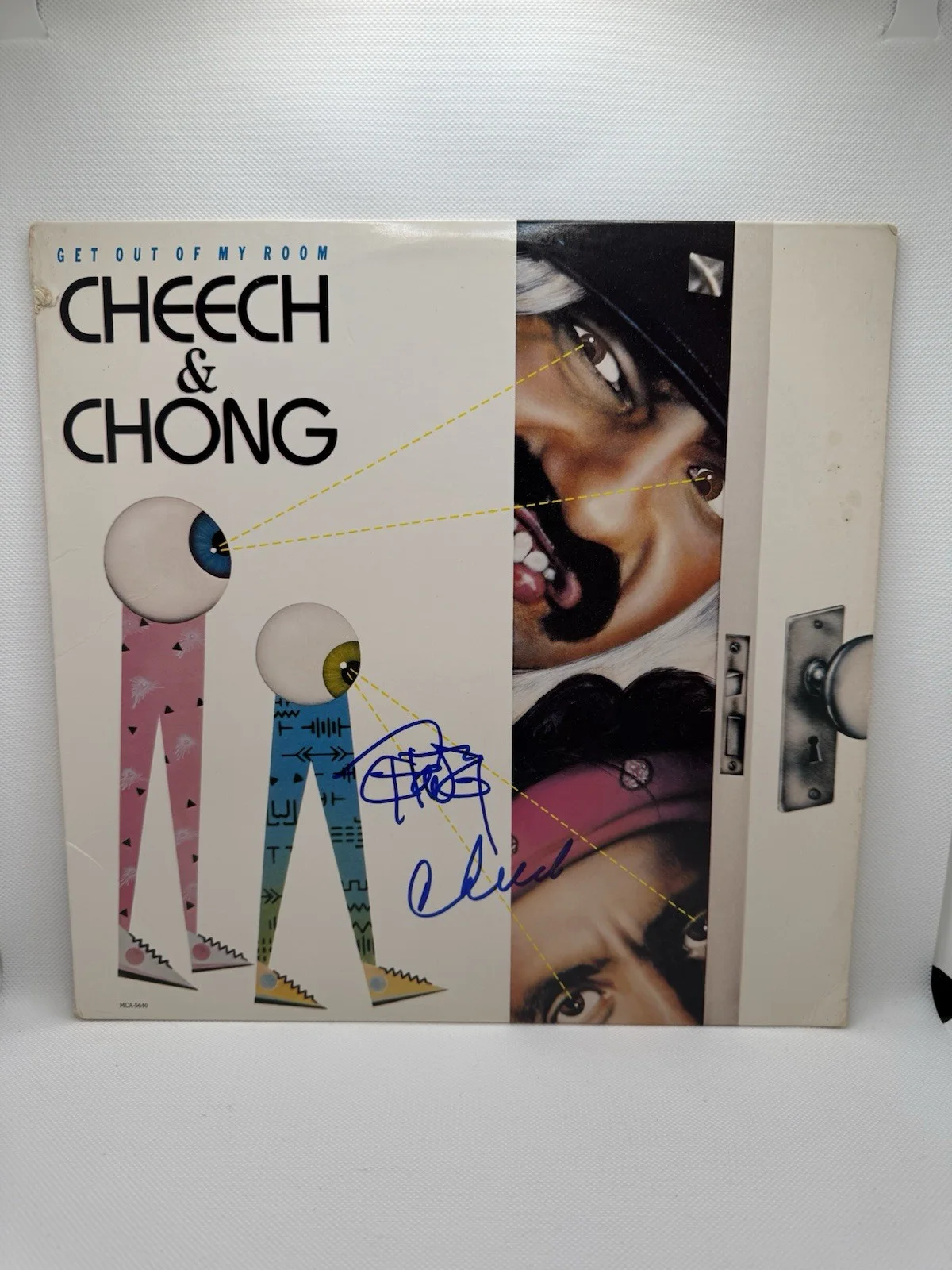 Cheech and Chong — Cheech Marin Tommy Chong Signed Vinyl Get Out Of My Room JSA COA Autograph Lp