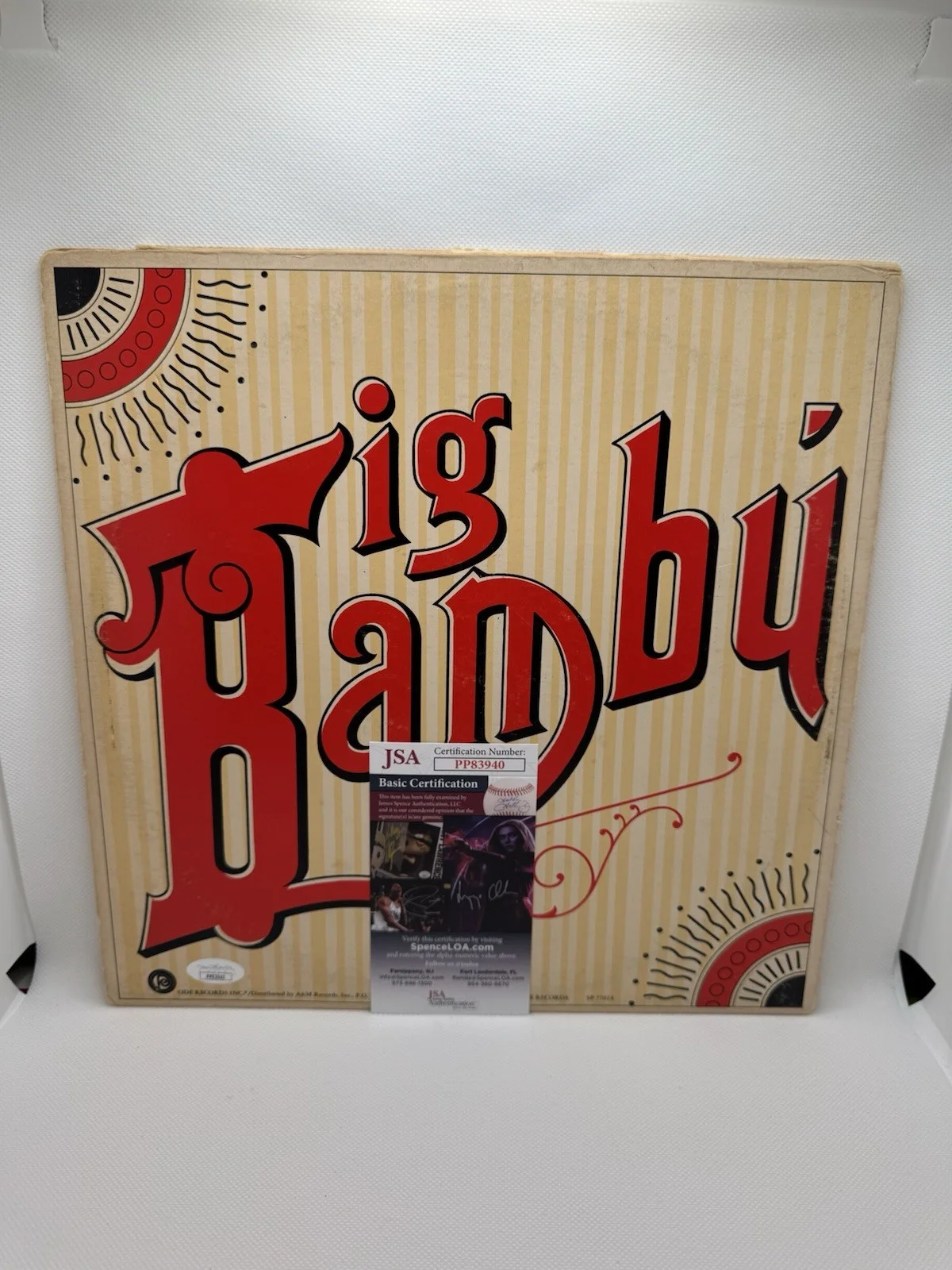 Cheech and Chong signed Big Bambu Album Record Vinyl LP JSA COA Autograph Dual, изображение 4