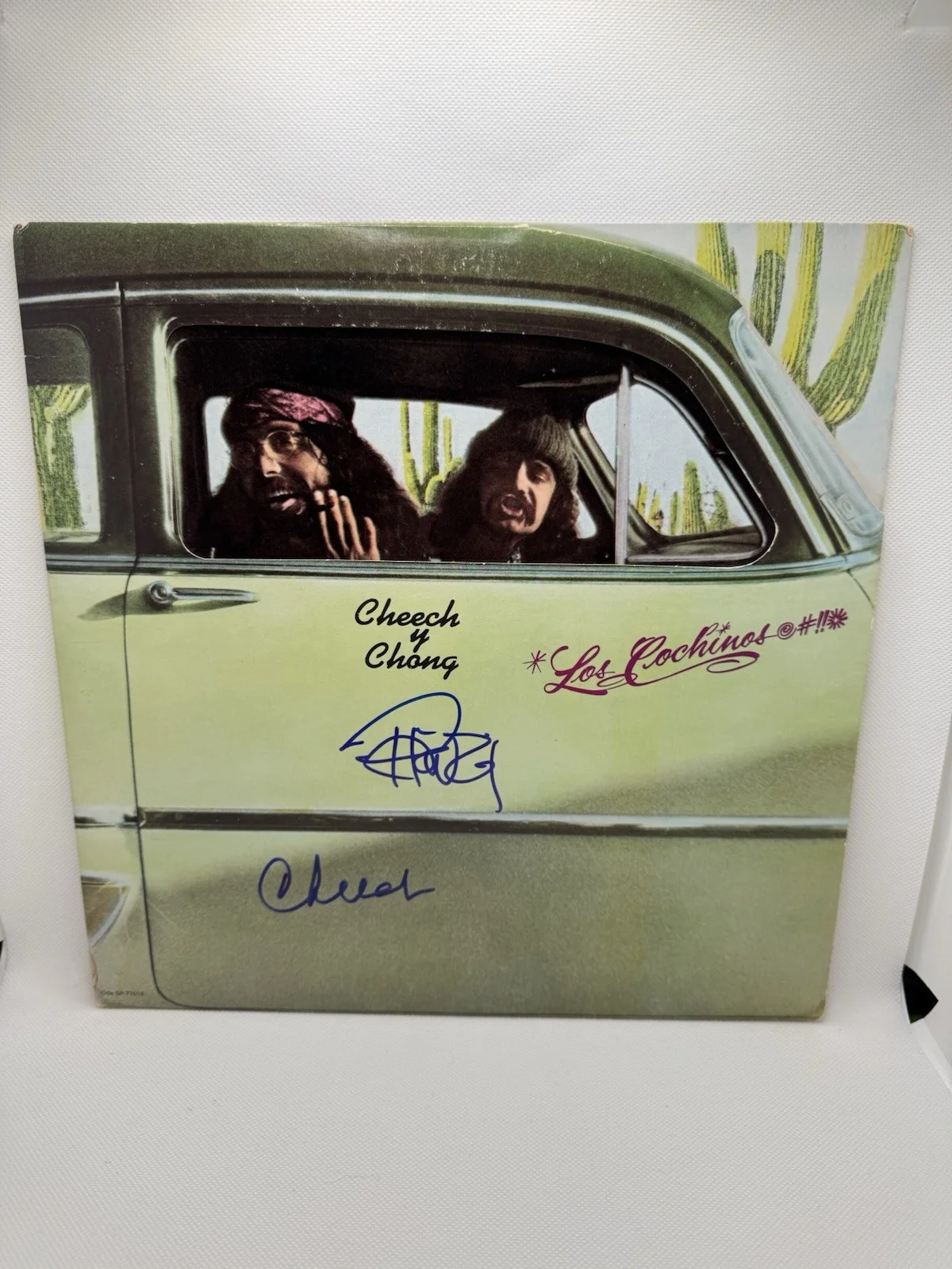 Cheech and Chong — Cheech & Chong Signed Los Cochinos Vinyl LP Record Tommy & Marin Comedy JSA COA