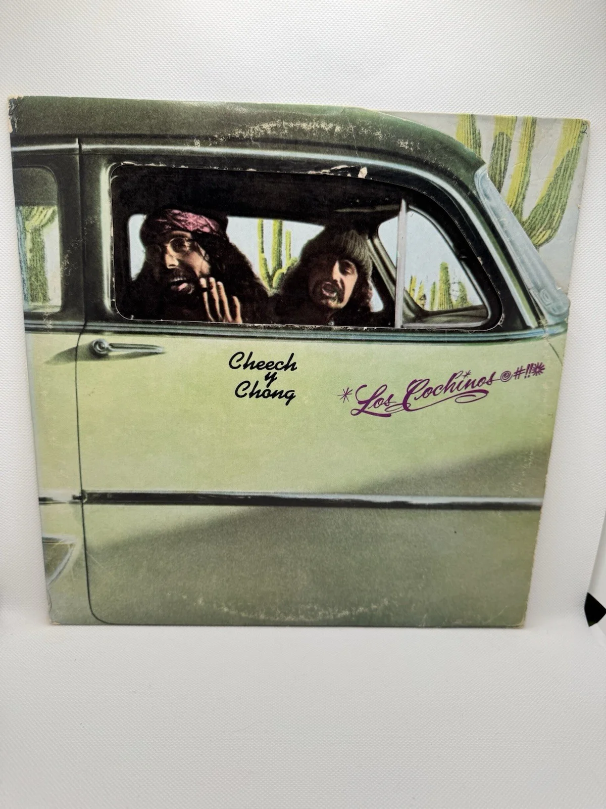 Cheech, Chong — Cheech & Chong Signed Los Cochinos Vinyl LP Record Tommy & Marin Comedy JSA COA, изображение 3