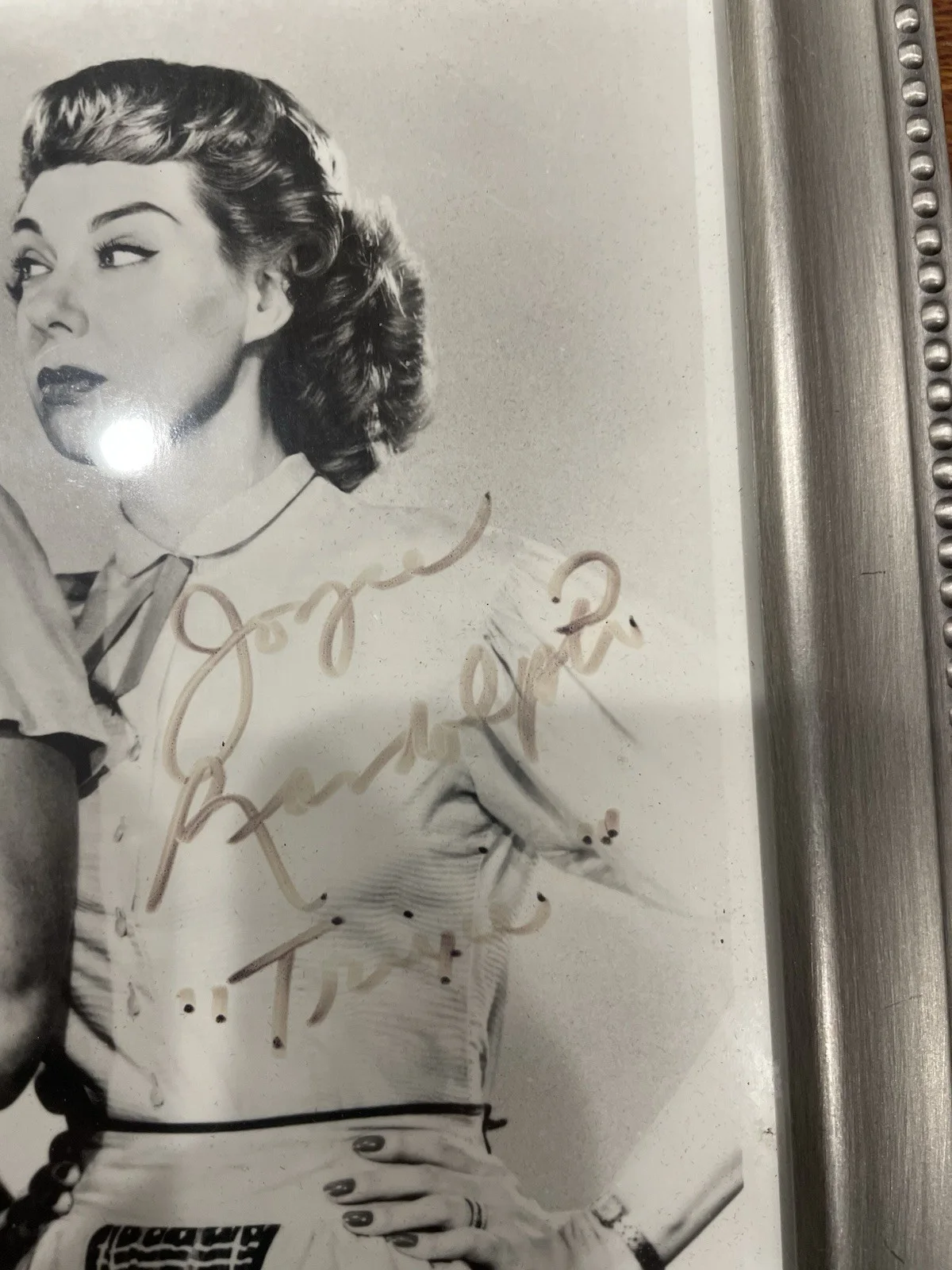 Art Carney, amp, Joyce Randolph — Art Carney & Joyce Randolph Honeymooners Signed 8 x 10 Black and White Photo COA, изображение 3