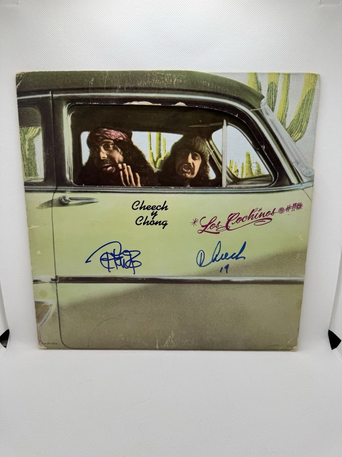 Cheech and Chong — Cheech & Chong Signed Los Cochinos Vinyl LP Record Tommy & Marin Comedy JSA COA