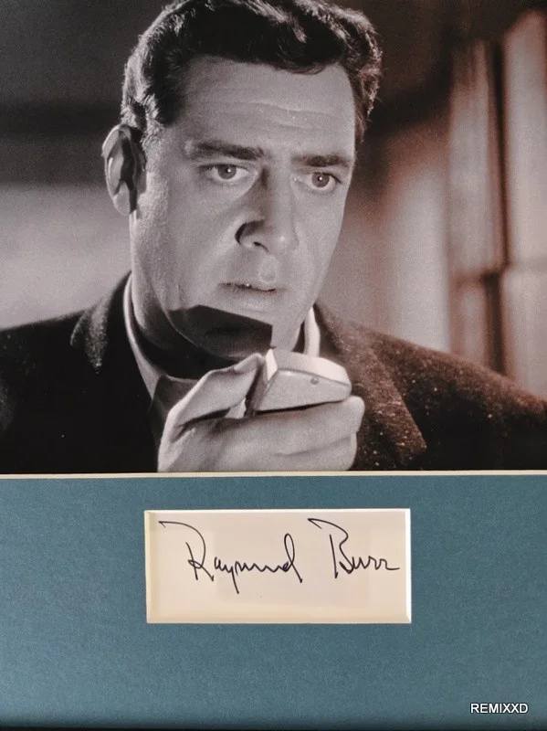 Raymond Burr Signed Photo Framed Display 16x20 JSA Godzilla, image 2