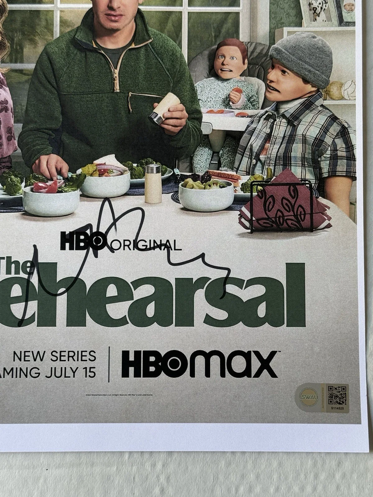 nathan fielder — Nathan Fielder Signed 11x17 Photo The Rehearsal SWAU COA, изображение 2
