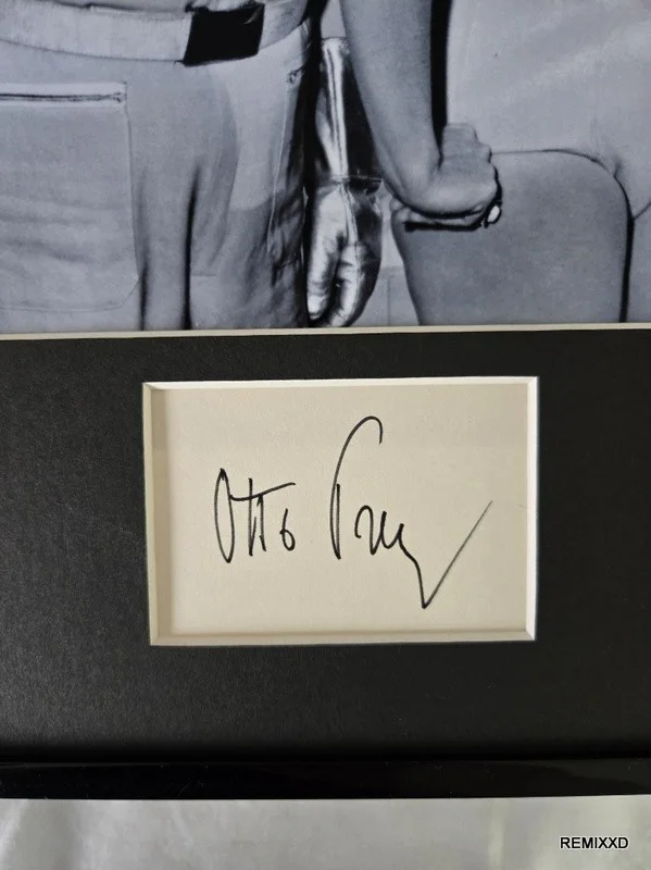 Otto Preminger Signed Photo Display 11x14 Framed Batman Mr Freeze, image 2