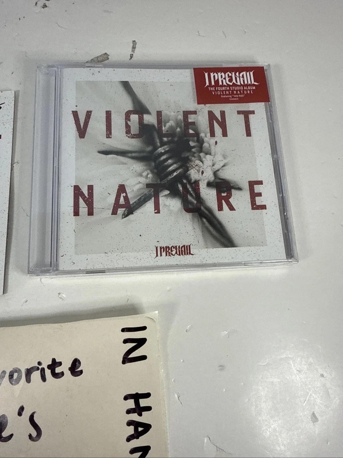 I Prevail Autographed Signed CD Booklet & Factory Sealed Violent Nature CD, изображение 3