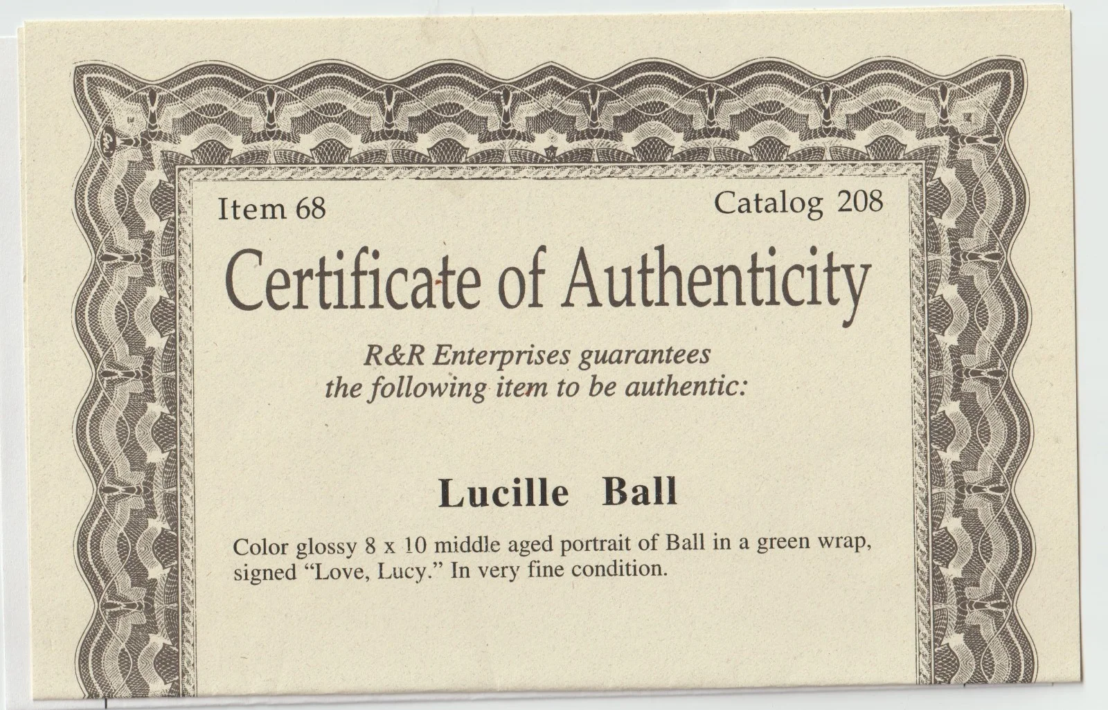 LUCY BALL — FRAMED LUCY BALL AUTOGRAPHED PHOTO WITH CERTIFICATE RR ENTERPRISE, изображение 3
