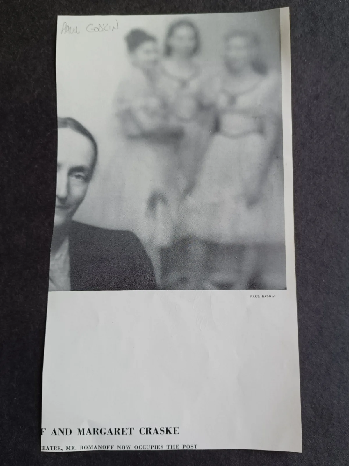 Paul Godkin (d. 1985) Signed 4.5" x 8.25" Photo - Ballet Dancer, Choreographer, изображение 3