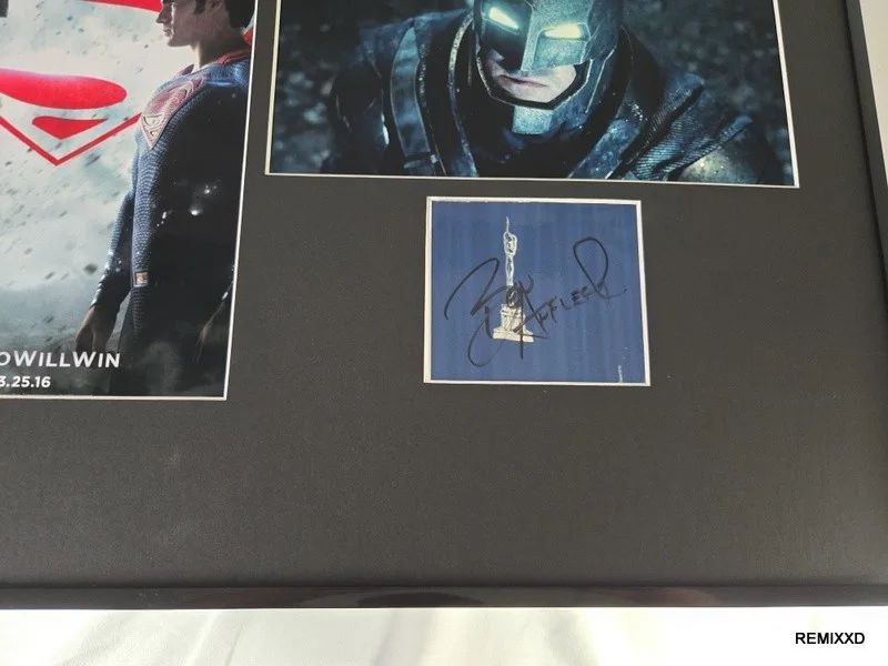 Ben Affleck Signed Photo Display 16x20 Framed Batman vs Superman RR, image 2