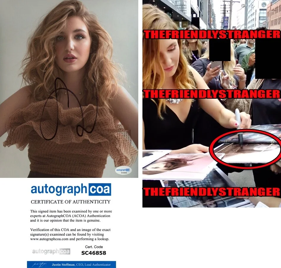 Sophie Nelisse — Sophie Nelisse signed 8x10 Photo HEATED RIVALRY d Yellowjackets PROOF Sexy ACOA