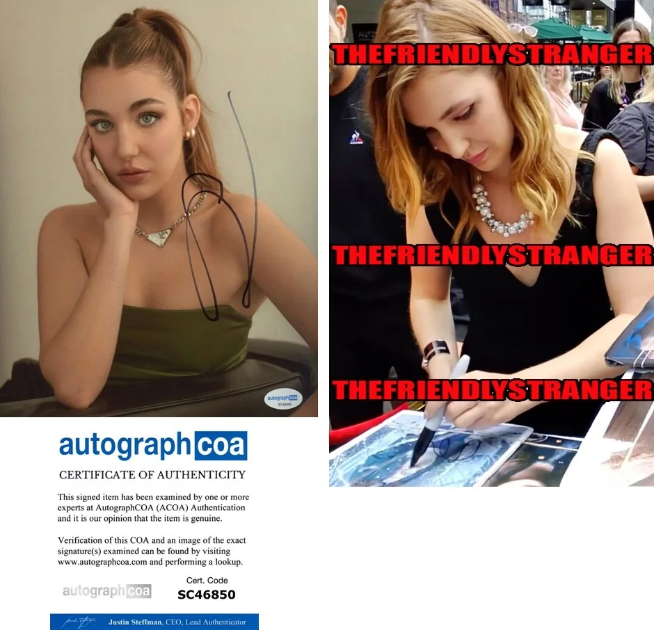 Sophie Nelisse — Sophie Nelisse signed 8x10 Photo HEATED RIVALRY a Yellowjackets PROOF Sexy ACOA