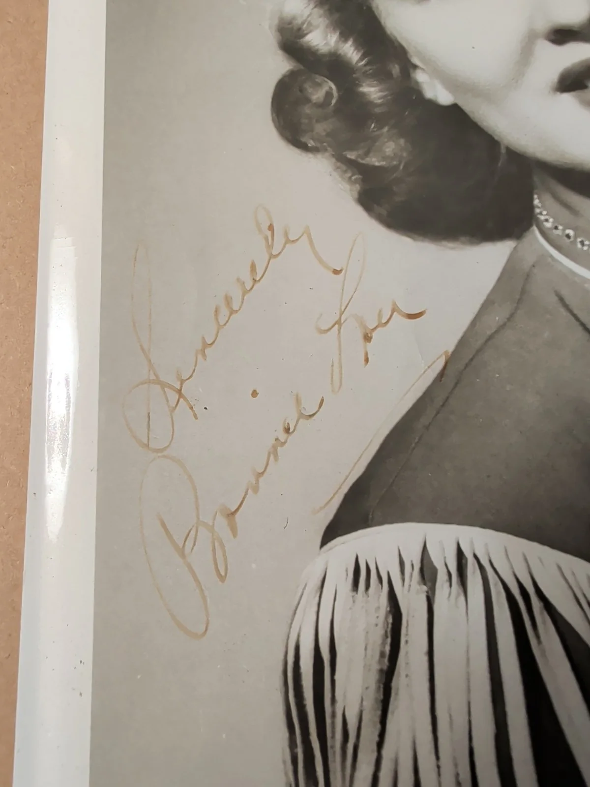 Bonnie Lou Signed Autographed 8x10 Rockabilly Hall Of Fame, изображение 2