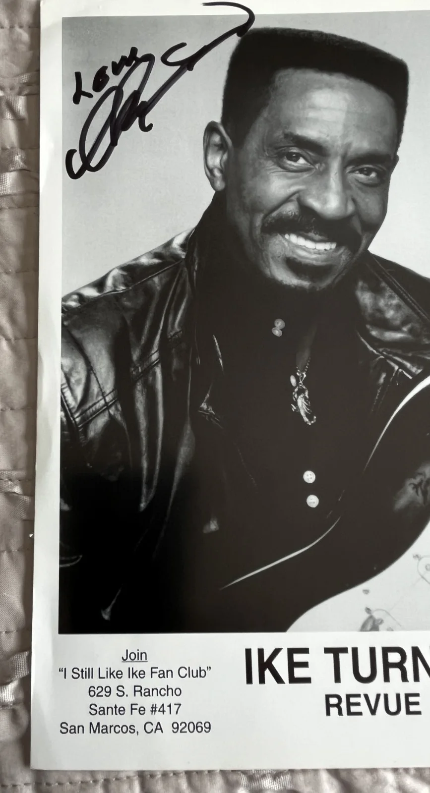 Ike Turner--SIGNED--not personalized-B&W 8 x 10-JSA COA-Tina-R&R HOF-Rare Nice!, image 4