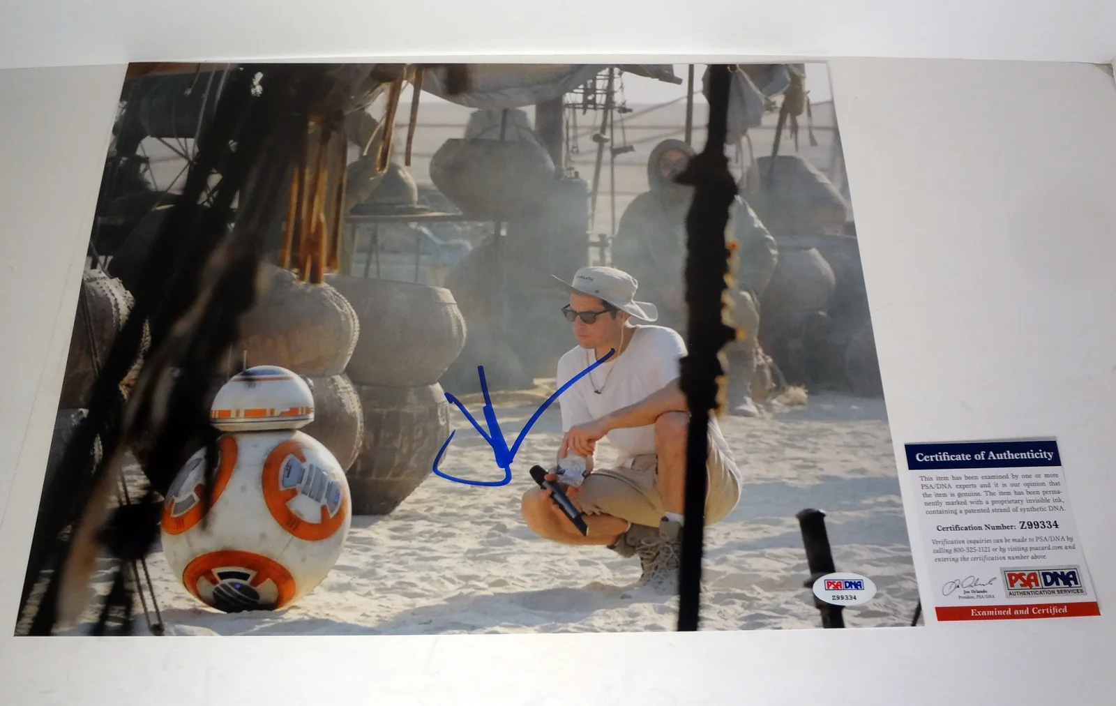 JJ Abrams — JJ Abrams Star Wars The Force Awakens Signed Autograph 11x14 Photo PSA/DNA COA N