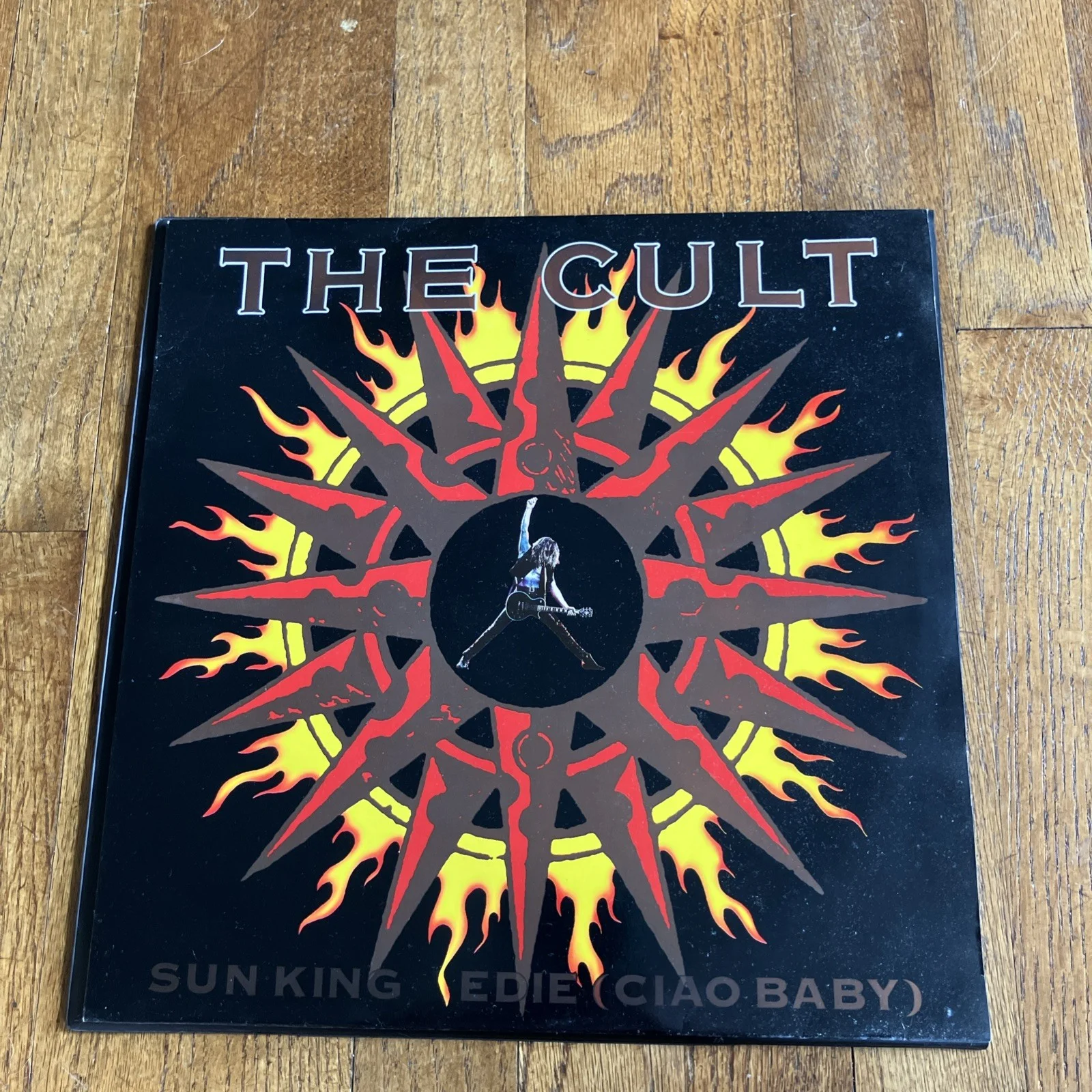 THE CULT SUN KING RARE 3-TRACK UK 12 IN IN LIMITED EDITION HOLOGRAM WALLET, изображение 5