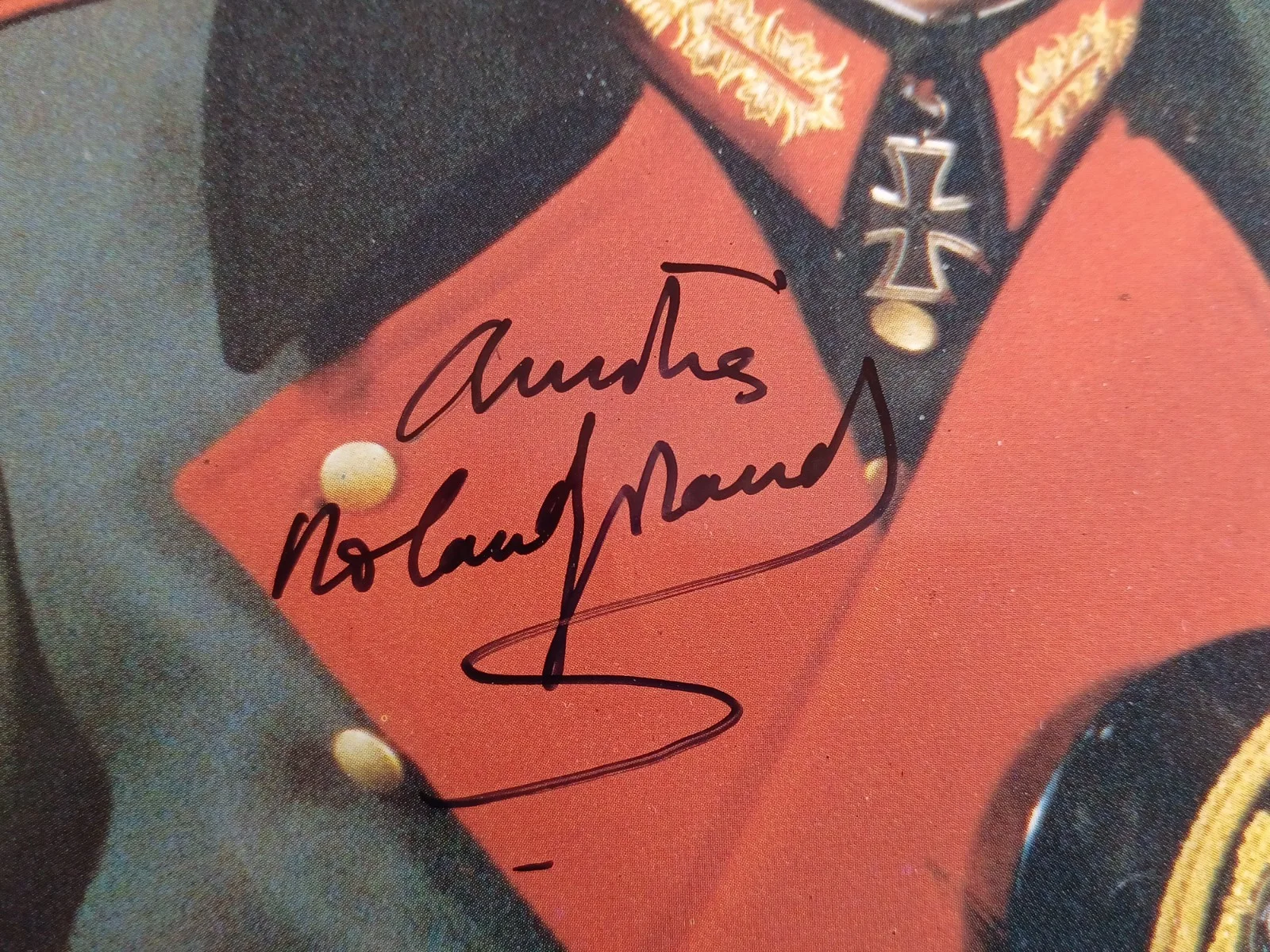 Roland Giraud Signed 8" x 10.25" Photo - Papy Fait De La Resistance, изображение 2
