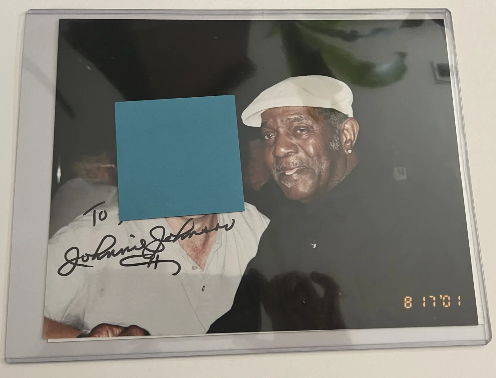 Johnnie B. Goode Johnson--SIGNED 8x10! ROCK & ROLL Piano-Chuck Berry-PROOF-RARE!, image 3
