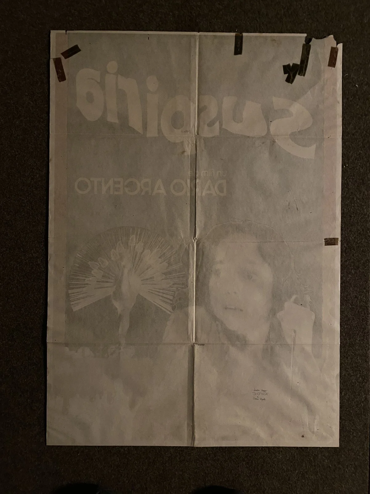 Dario Argento Suspiria Original Spanish Poster (1977 ), изображение 2