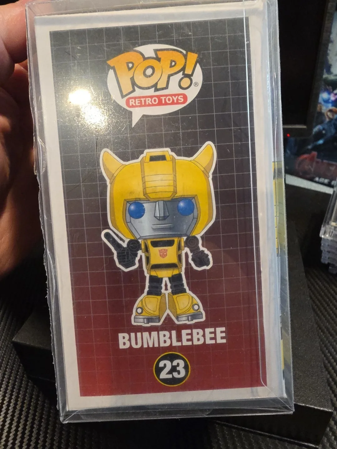 Mark Wahlberg — Mark Wahlberg Signed Funko Pop! Transformers Bumblebee #23 COA On Box Legitimate, image 4