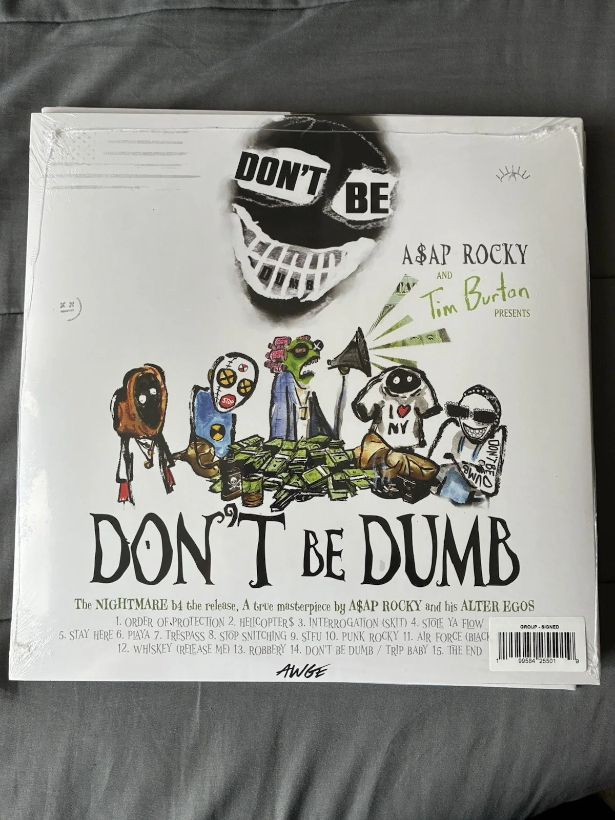 GROUP SIGNED 2 DISC VINYL LP SIGNED INSERT BY ASAP ROCKY LIMITED EDITION, image 3