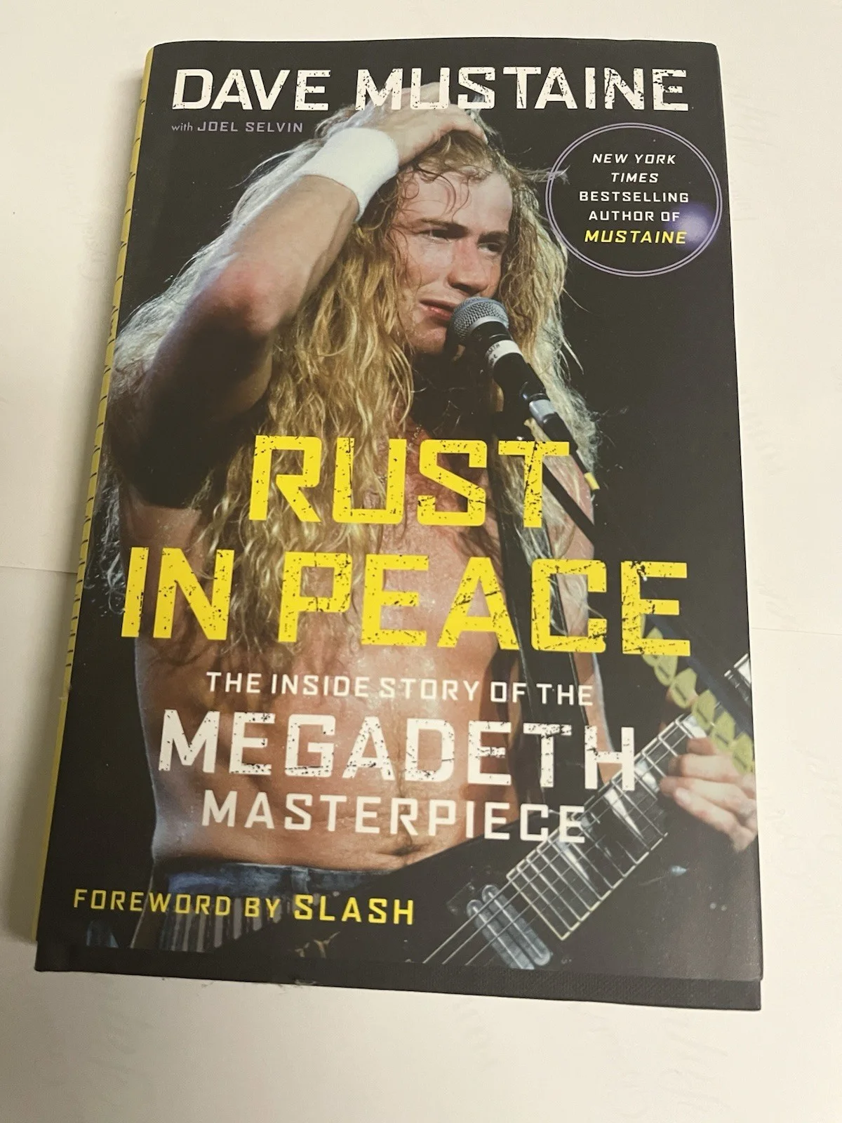 Autographed Dave Mustaine Rust in Peace Bool Megadeath JSA Certified Signed, image 5