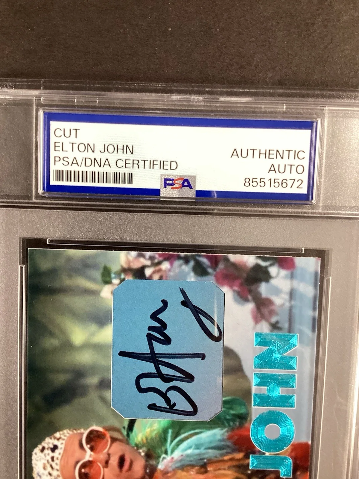Elton John Signed Baseball Card Cut Custom Music Glasses Autograph 1/1 PSA/DNA, изображение 3