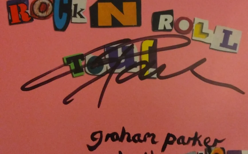 graham parker - signed - autographed - last rock n roll tour - compact disc, image 2