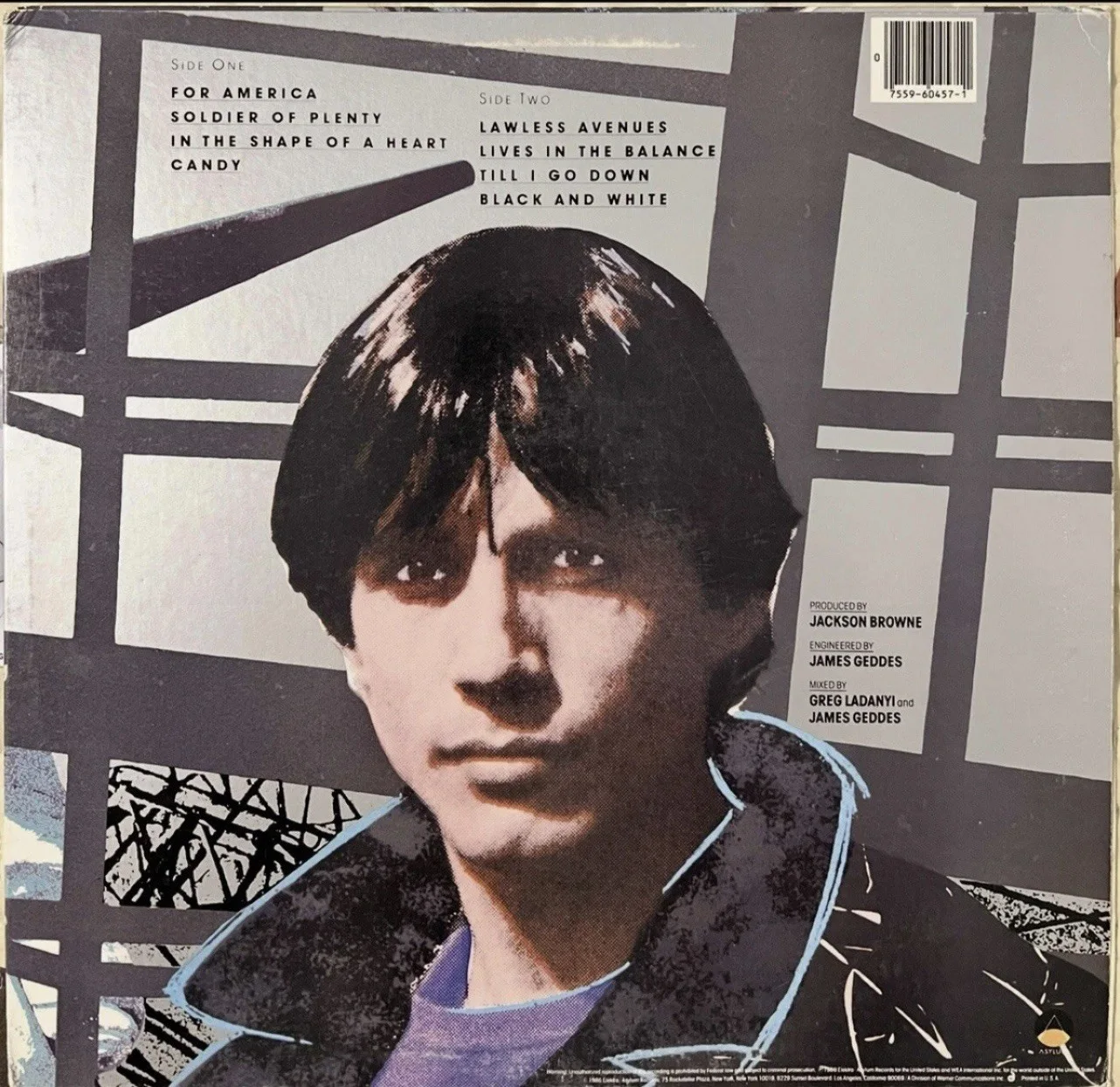 Jackson Browne Signed "Lives In The Balance" 1977 LP Vinyl Record Album With COA, изображение 2