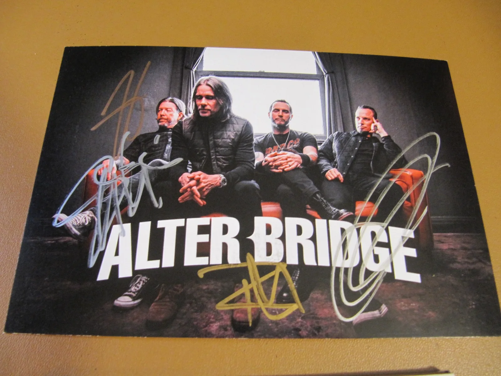 ALTER BRIDGE "AB" SIGNED CD WITH SIGNED CARD MYLES KENNEDY-TREMONTI-SCOTT-BRIAN, image 4