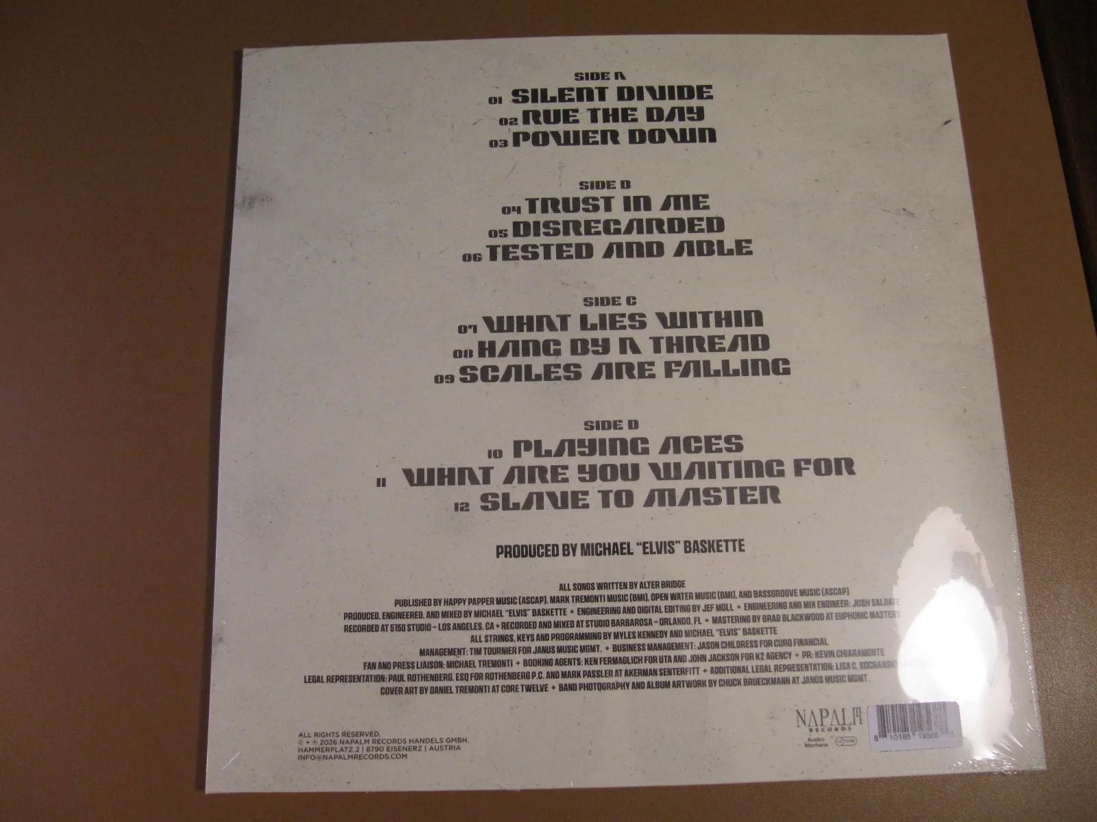 Alter Bridge 2X LP Indie Exclusive Green Vinyl Record Album Autographed Art Card, изображение 3