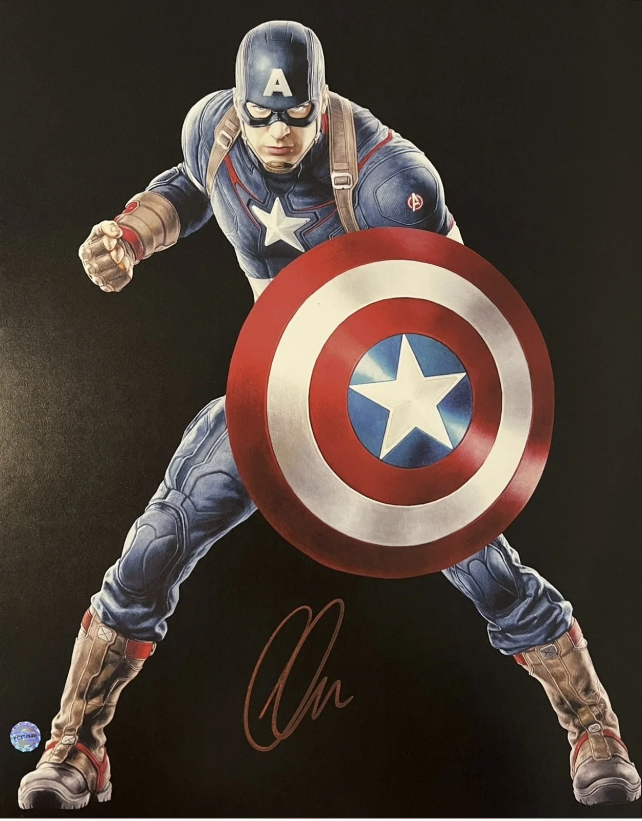 Chris Evans Signed 11x14 Photo With COA Captain America Avengers, изображение 2