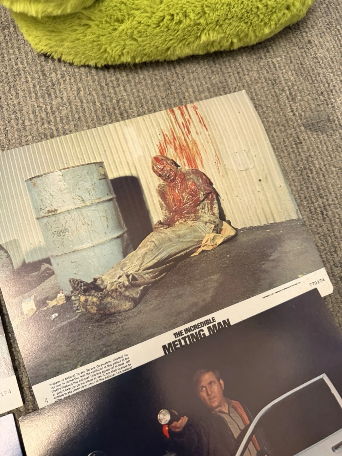 The Incredible Melting Man 1977 Original Cinema Lobby Cards -Full Set Of 8 Cards, изображение 4