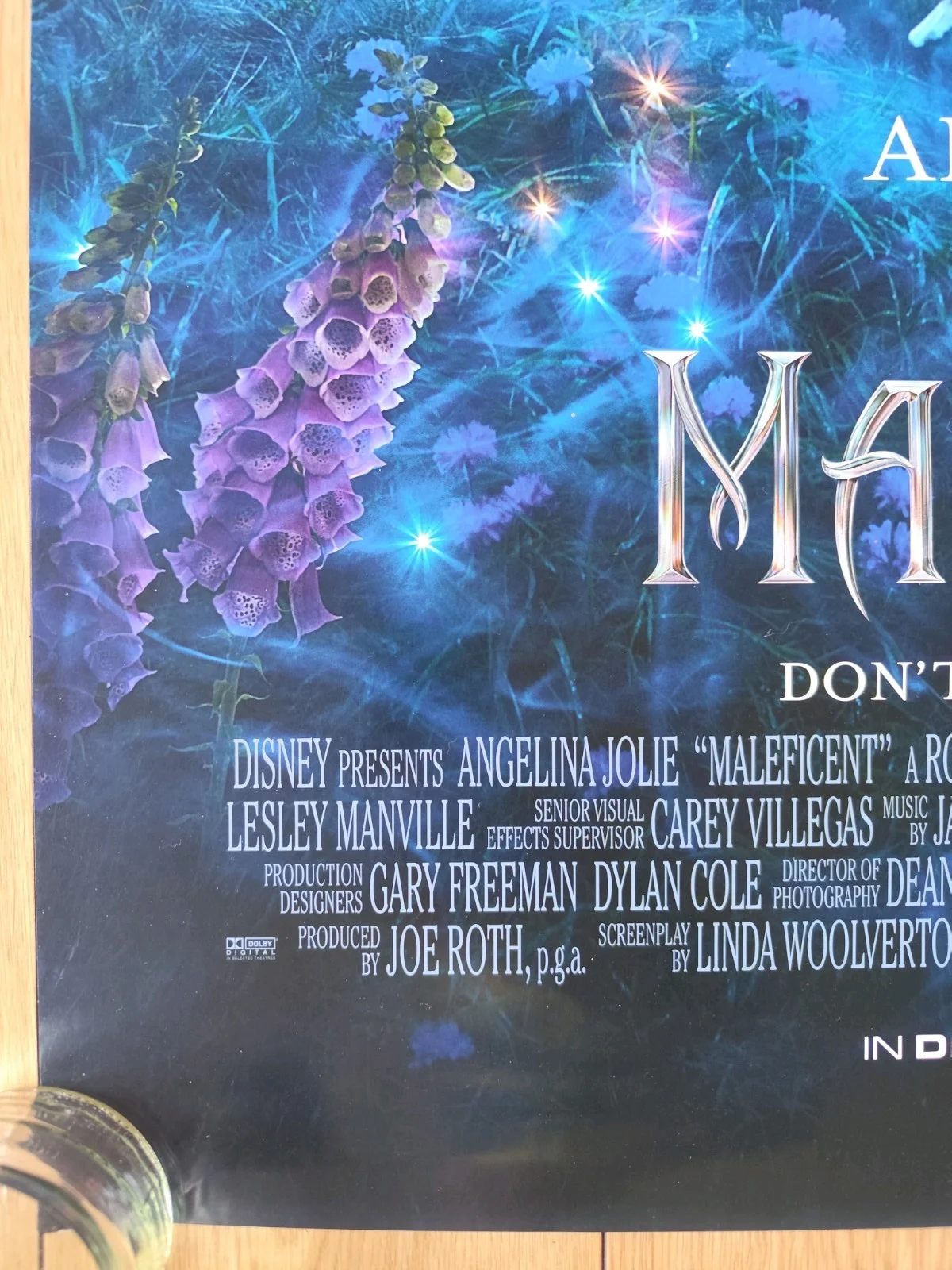 Maleficent Movie Poster 2014 – Angelina Jolie – Disney Promo – Fantasy Villain, изображение 4