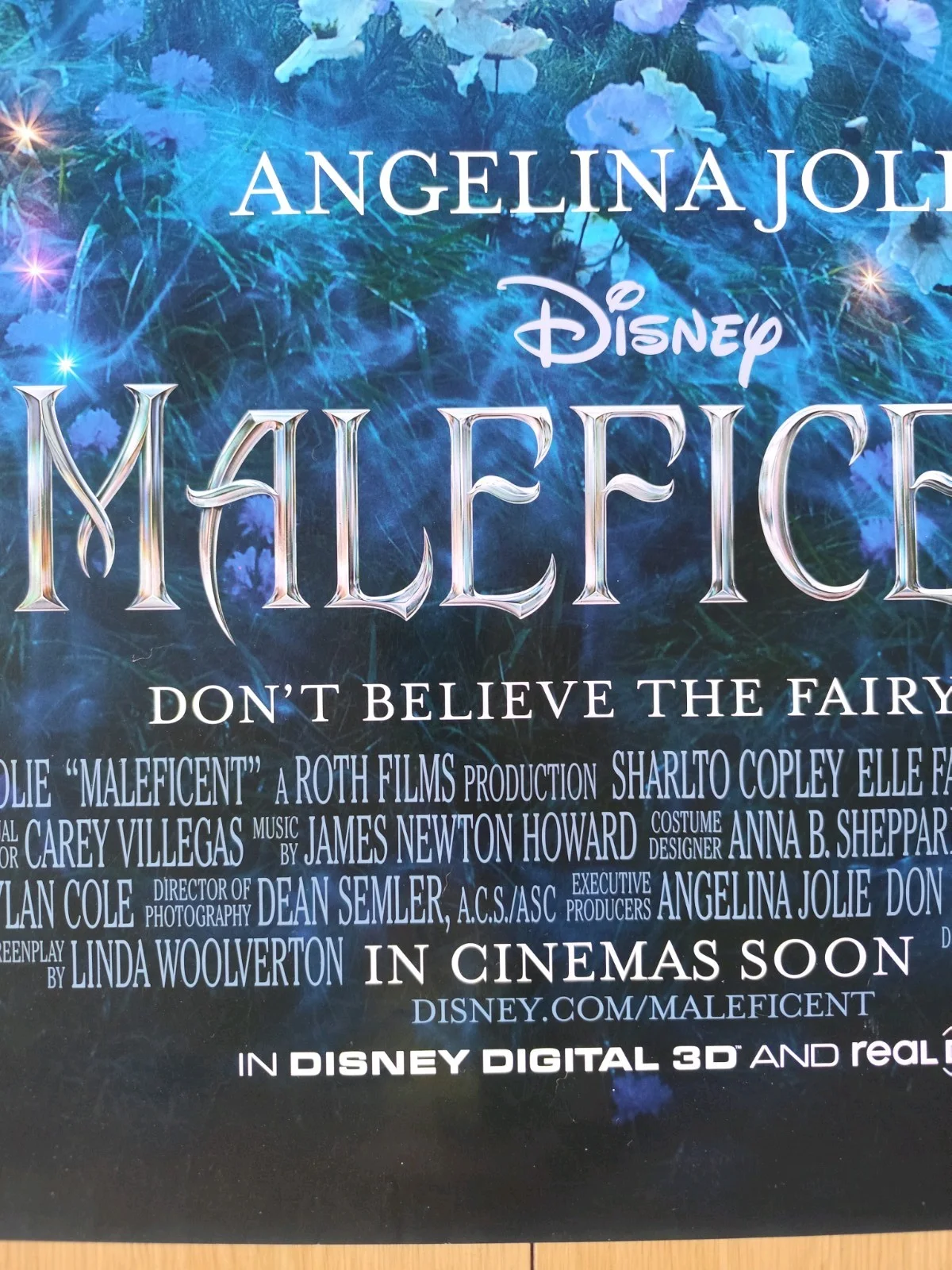 Maleficent Movie Poster 2014 – Angelina Jolie – Disney Promo – Fantasy Villain, изображение 5