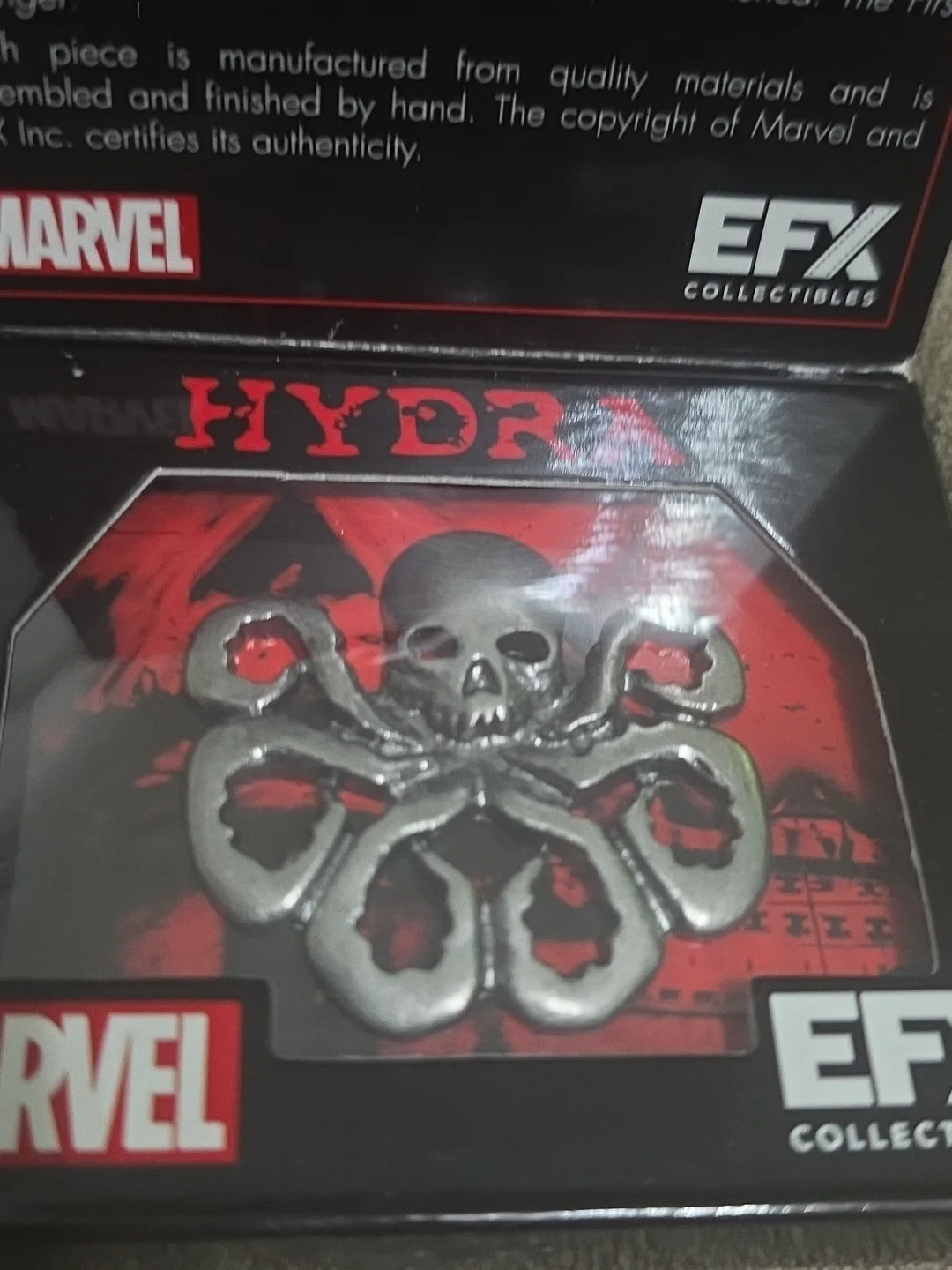 Captain America The First Avenger Hydra Metal Pin Lootcrate EFX Collectables, image 2