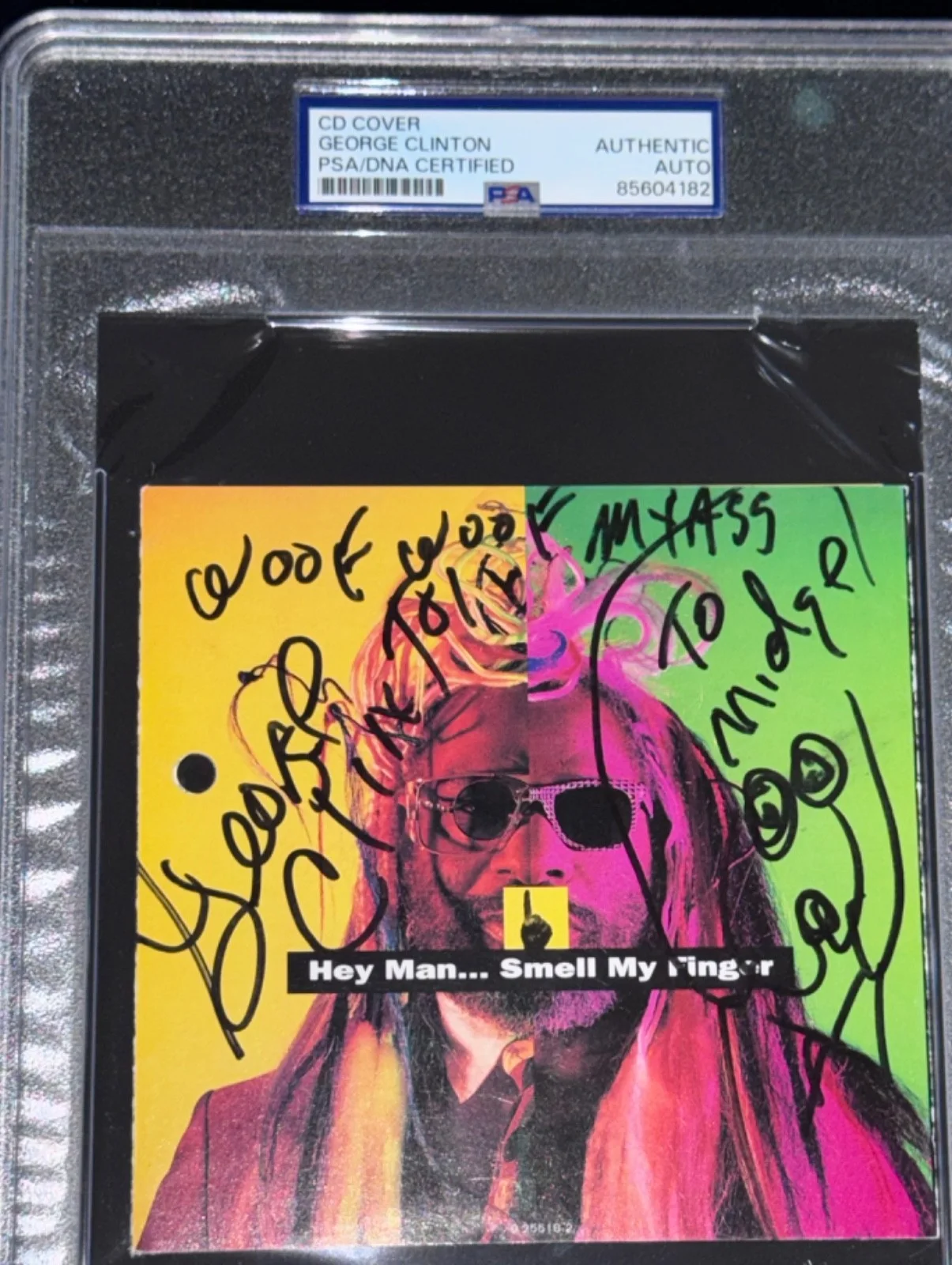 Signed George Clinton CD Jacket Album Autographed w/My ASS inscription Auto PSA, image 2
