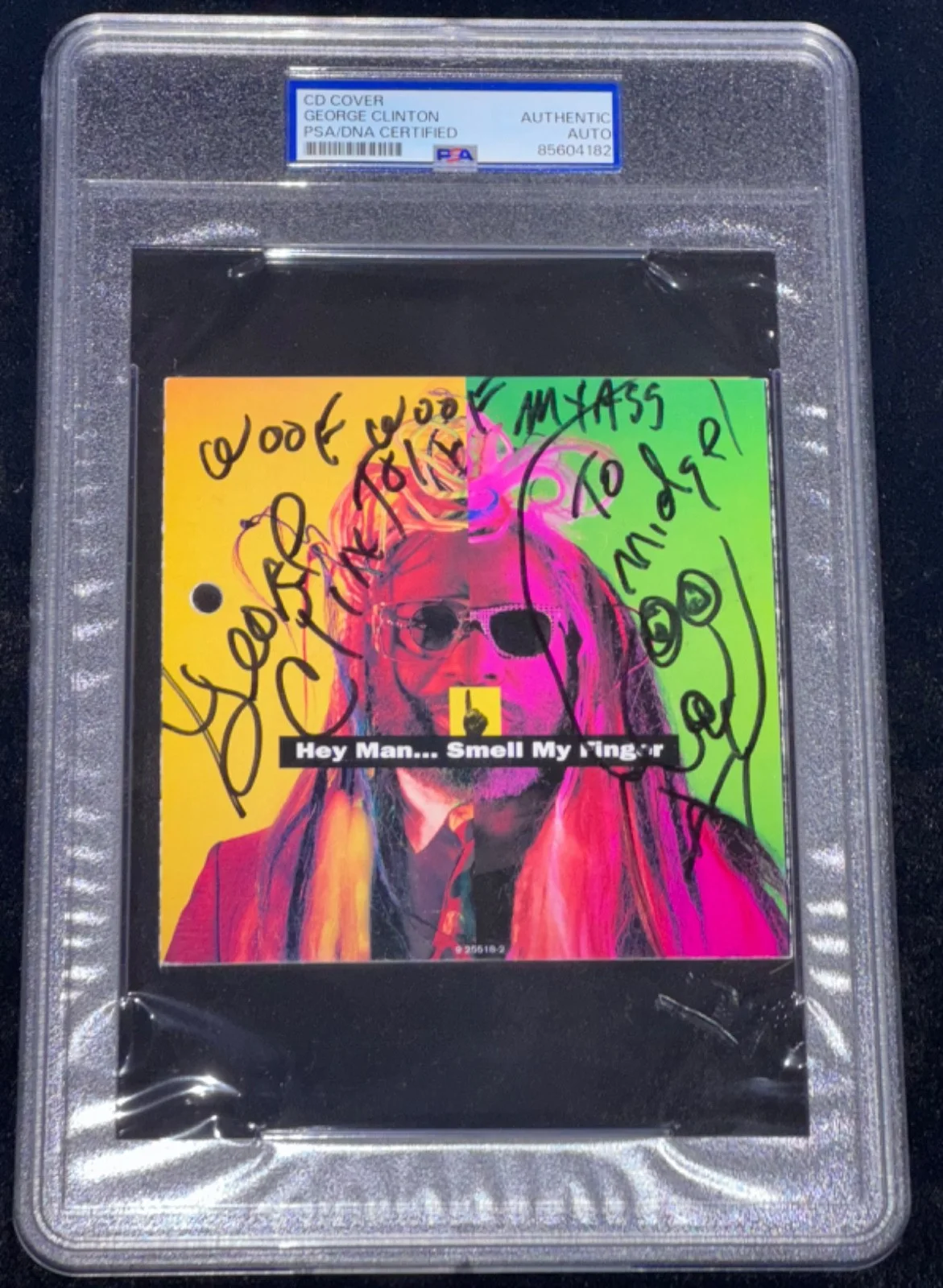 Signed George Clinton CD Jacket Album Autographed w/My ASS inscription Auto PSA, image 3