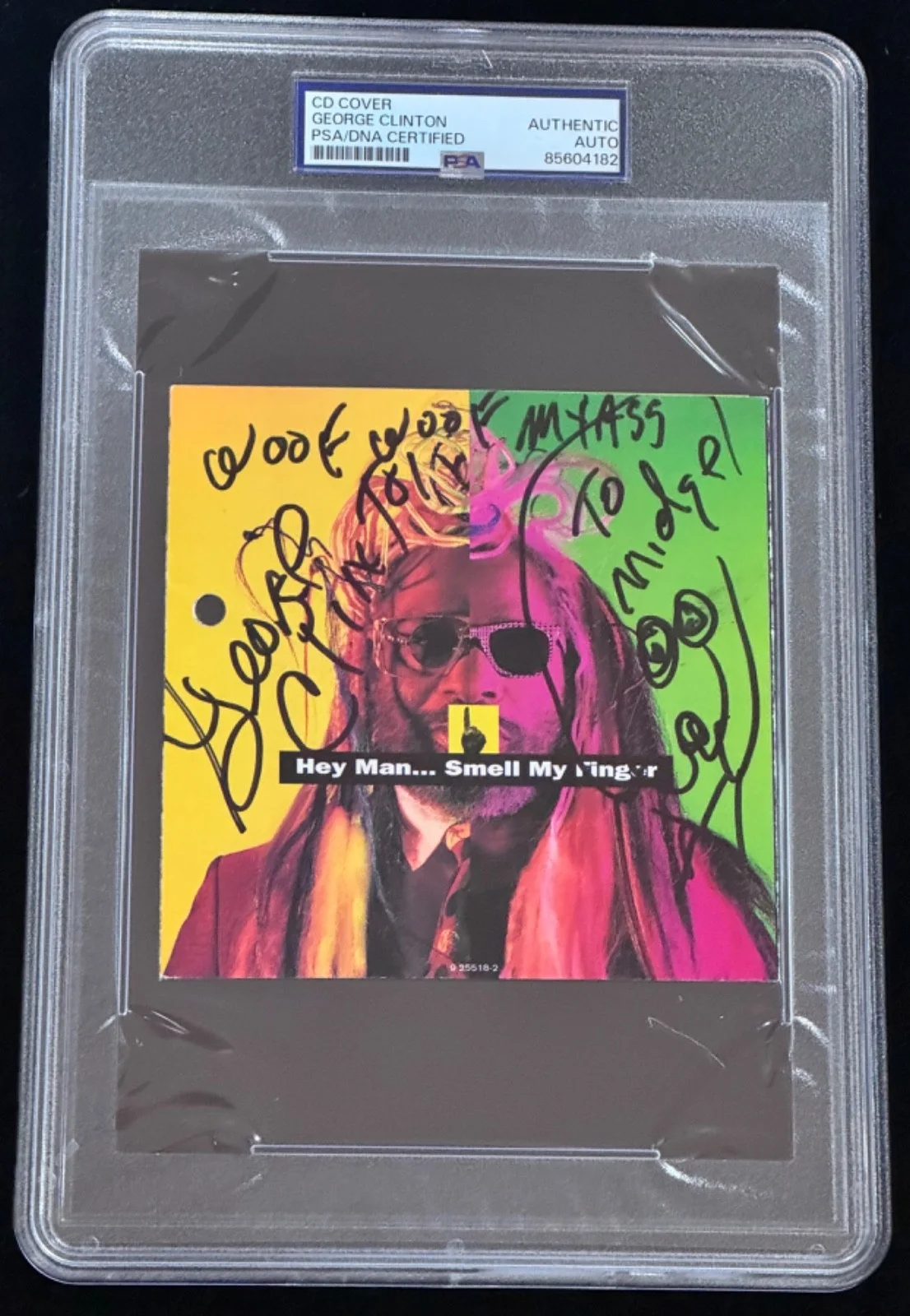 Signed George Clinton CD Jacket Album Autographed w/My ASS inscription Auto PSA, image 5