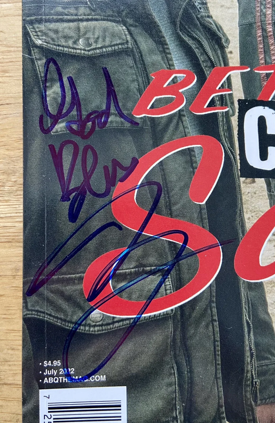 Jeremiah Bitsui — Better Call Saul Breaking Bad Victor- Jeremiah Bitsui SIGNED 2022 ABQ Magazine, изображение 2