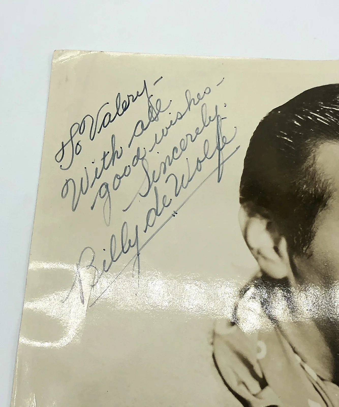 Billy De Wolfe — Billy De Wolfe Autographed 1943 Photo Dixie Bing Crosby Dorothy Lamour 8x9.5, image 2