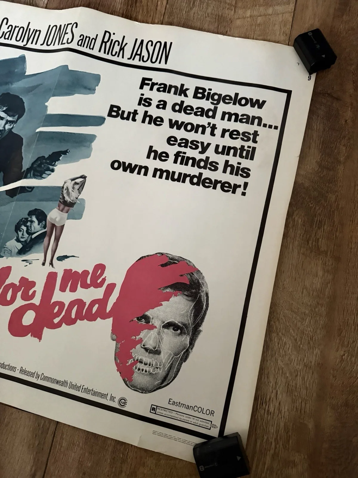 Color me dead 28 x 22 inch half sheet Cinema Poster, изображение 2