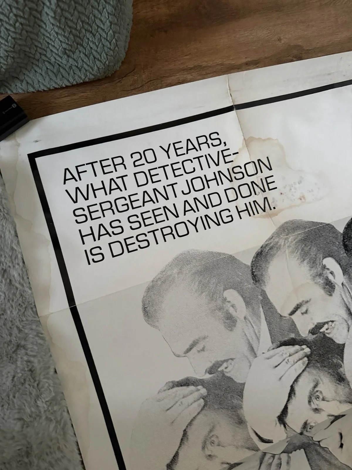 The offence 27 x 41 inch One Sheet Cinema Poster (damaged) Sean Connery, изображение 2