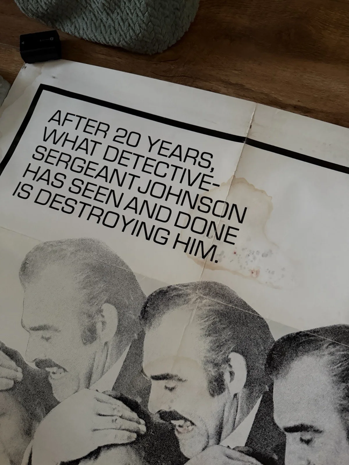 The offence 27 x 41 inch One Sheet Cinema Poster (damaged) Sean Connery, изображение 4