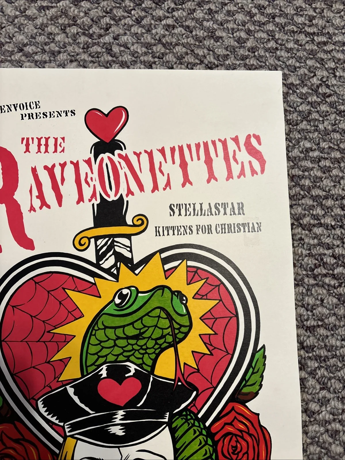 Concert Poster The Raveonettes Signed/#, image 3