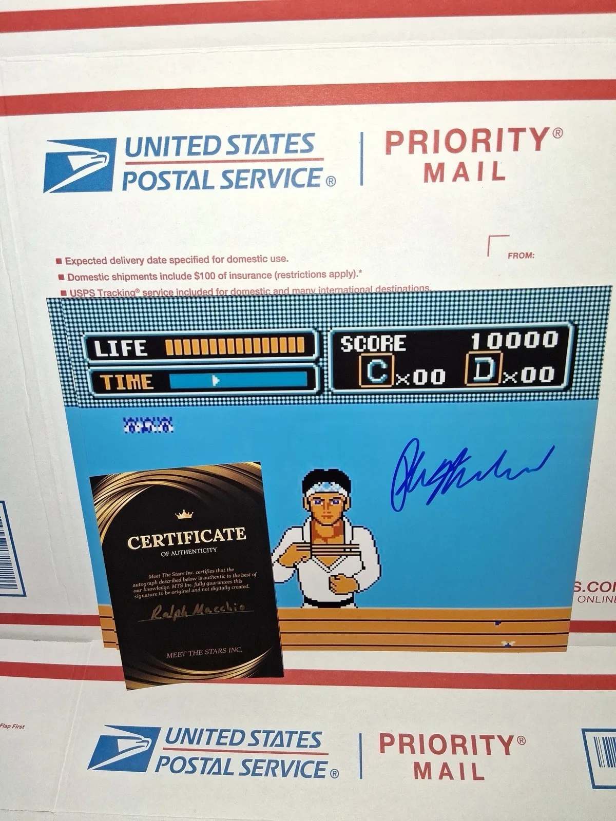Ralph Macchio Karate Kid Nintendo Signed 8x10 Photo w/ COA, изображение 2