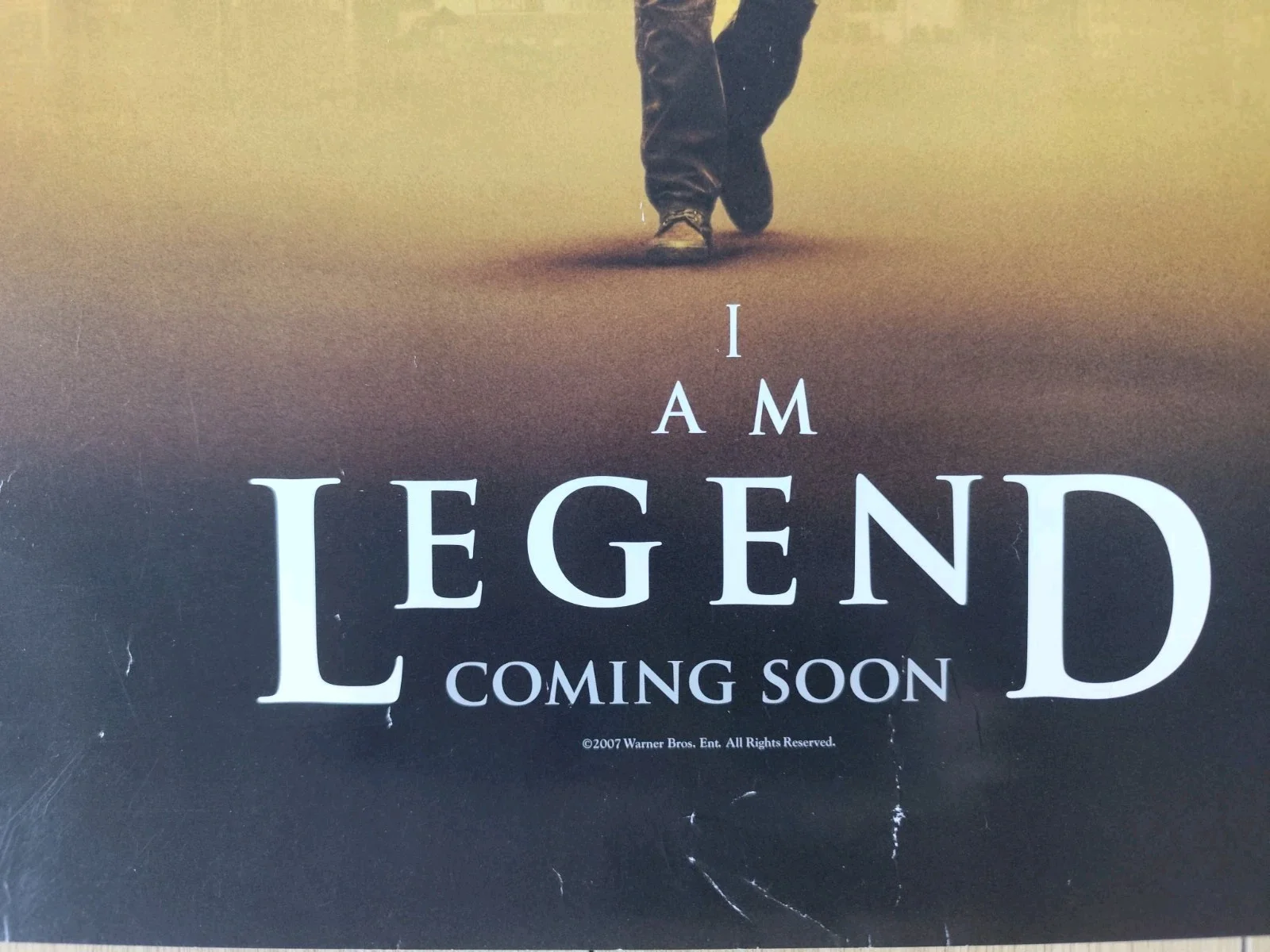 I Am Legend Movie Poster 2007 – Will Smith – Original Promo – Sci-Fi Thriller, изображение 2