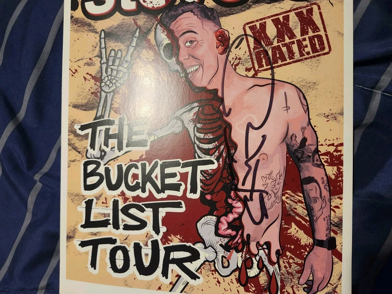 steve-o — Steve-O Jackass MrBeast Signed Autograph Photo Coa 8x10 Bucklist Tour Wild Boyz, изображение 3
